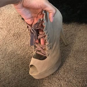 Lace up heels